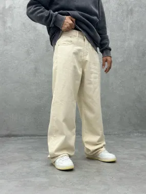 Nude Baggy Fit Straight Leg Pants