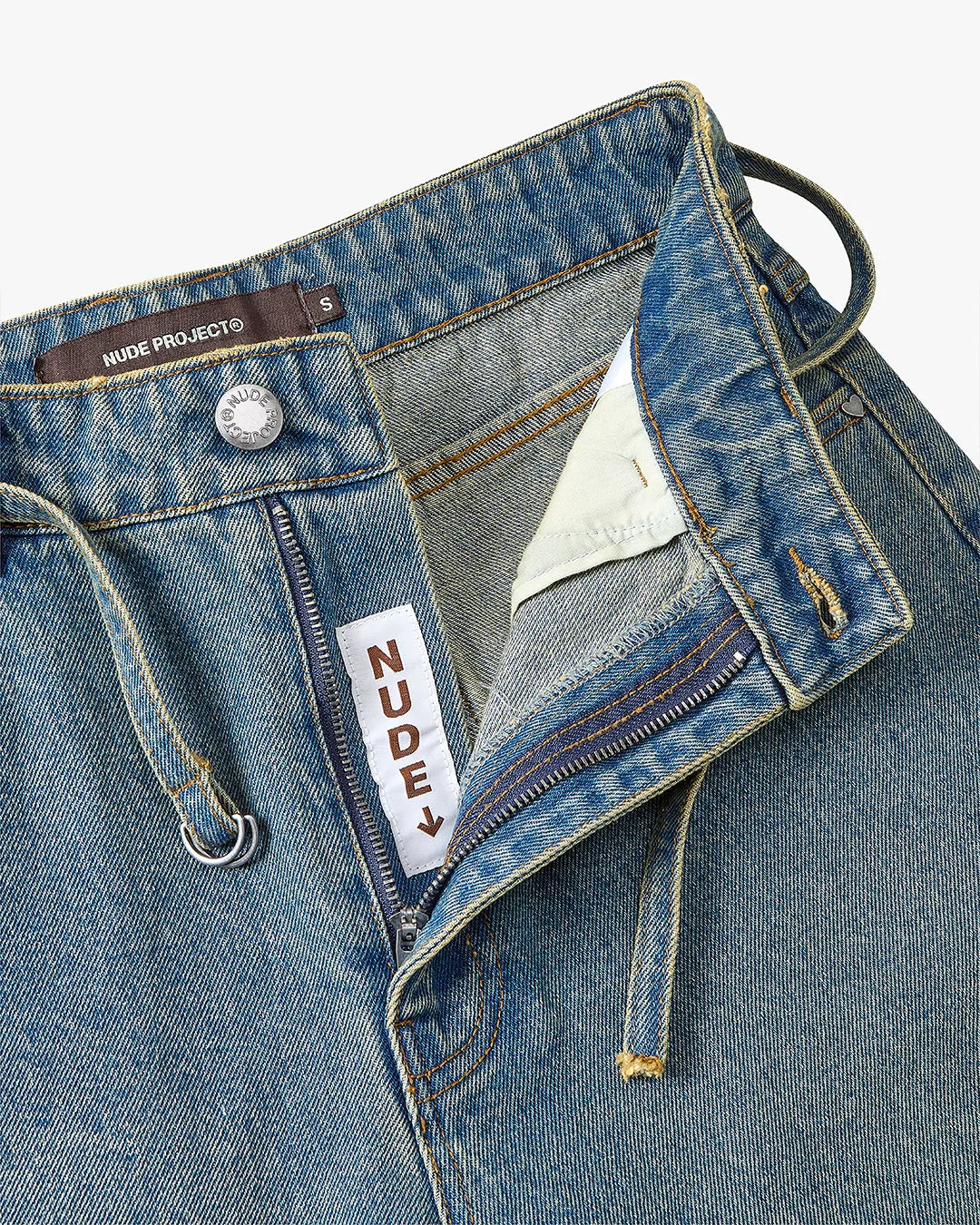 OLD BAGGY DENIM SHORTS BLUE