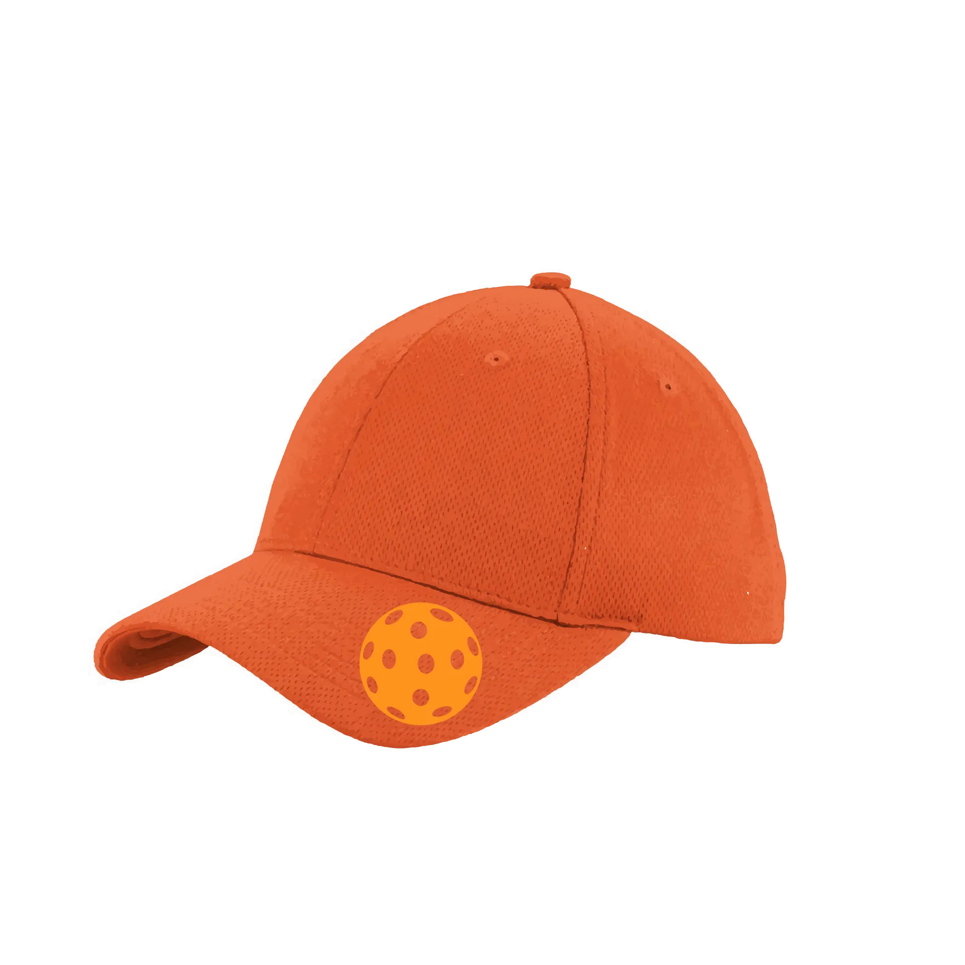 Orange Pickleball (Customizable) | Pickleball Hat | Moisture-Wicking 100% Polyester