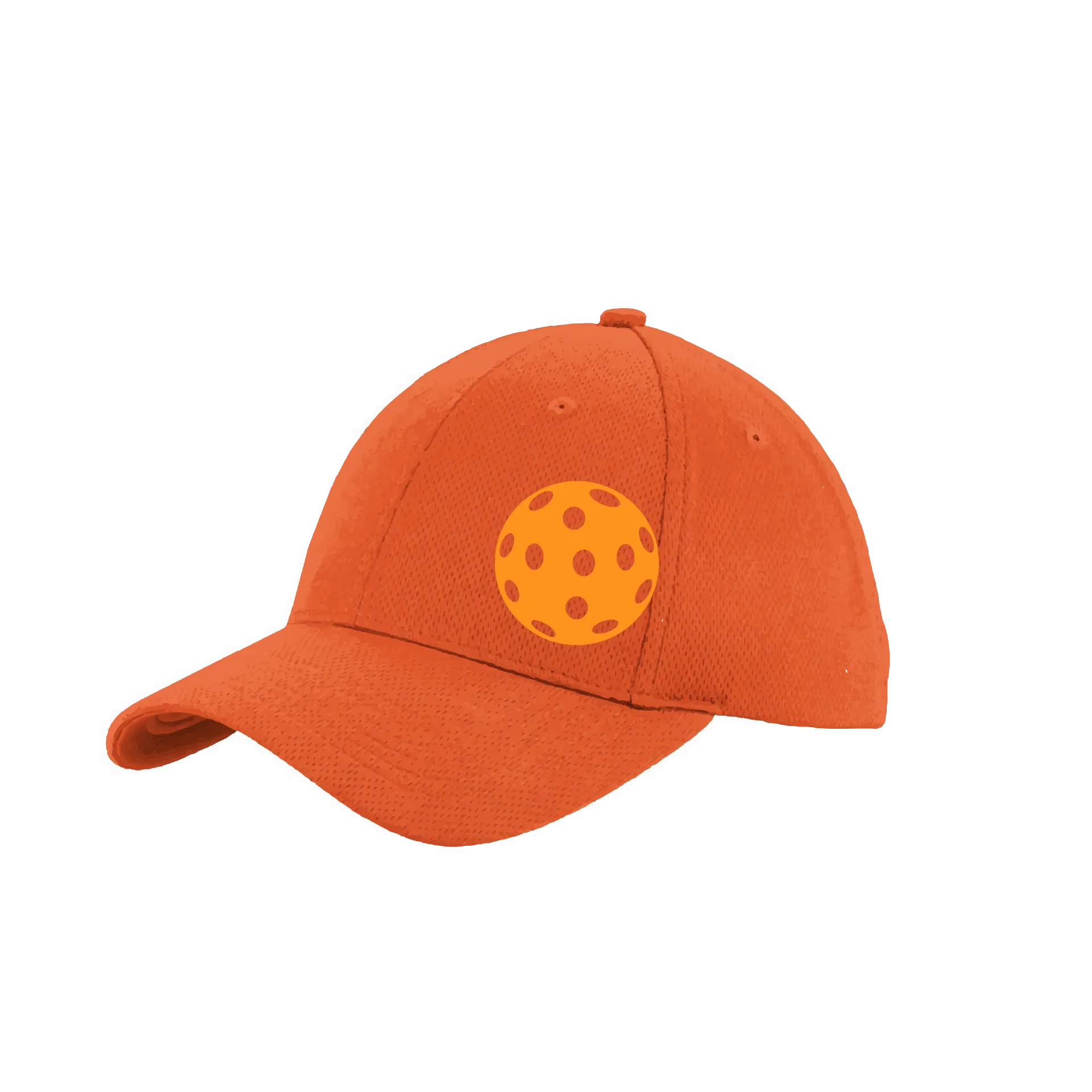 Orange Pickleball (Customizable) | Pickleball Hat | Moisture-Wicking 100% Polyester