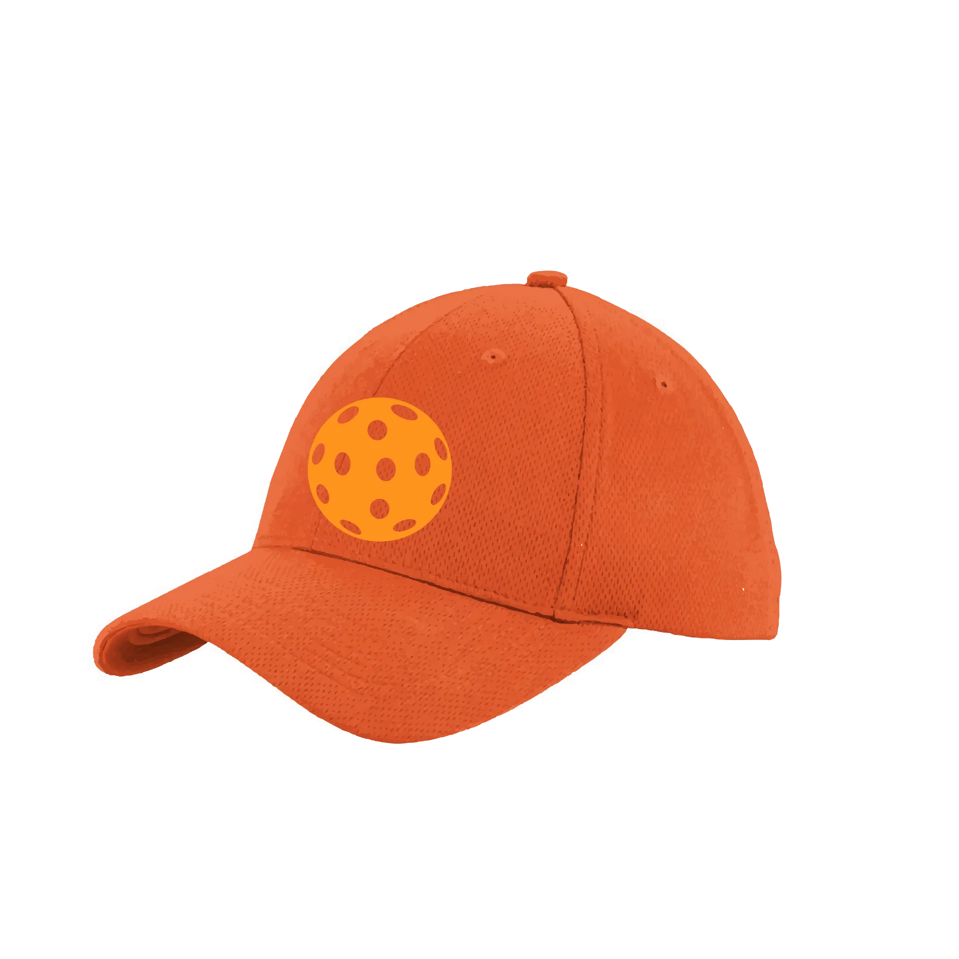 Orange Pickleball (Customizable) | Pickleball Hat | Moisture-Wicking 100% Polyester