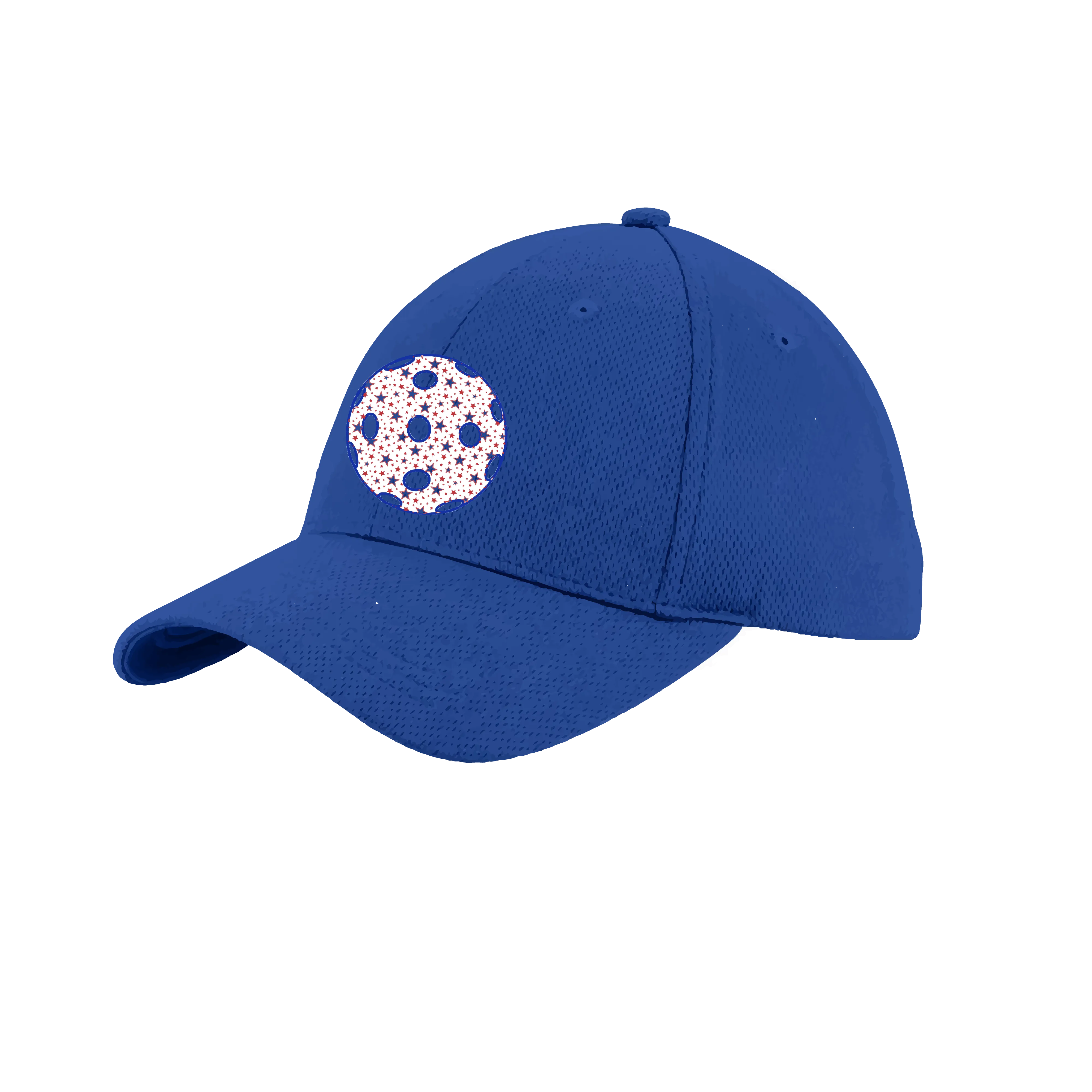 Patriotic Star Pickleball (Customizable) | Pickleball Hat | Moisture-Wicking 100% Polyester