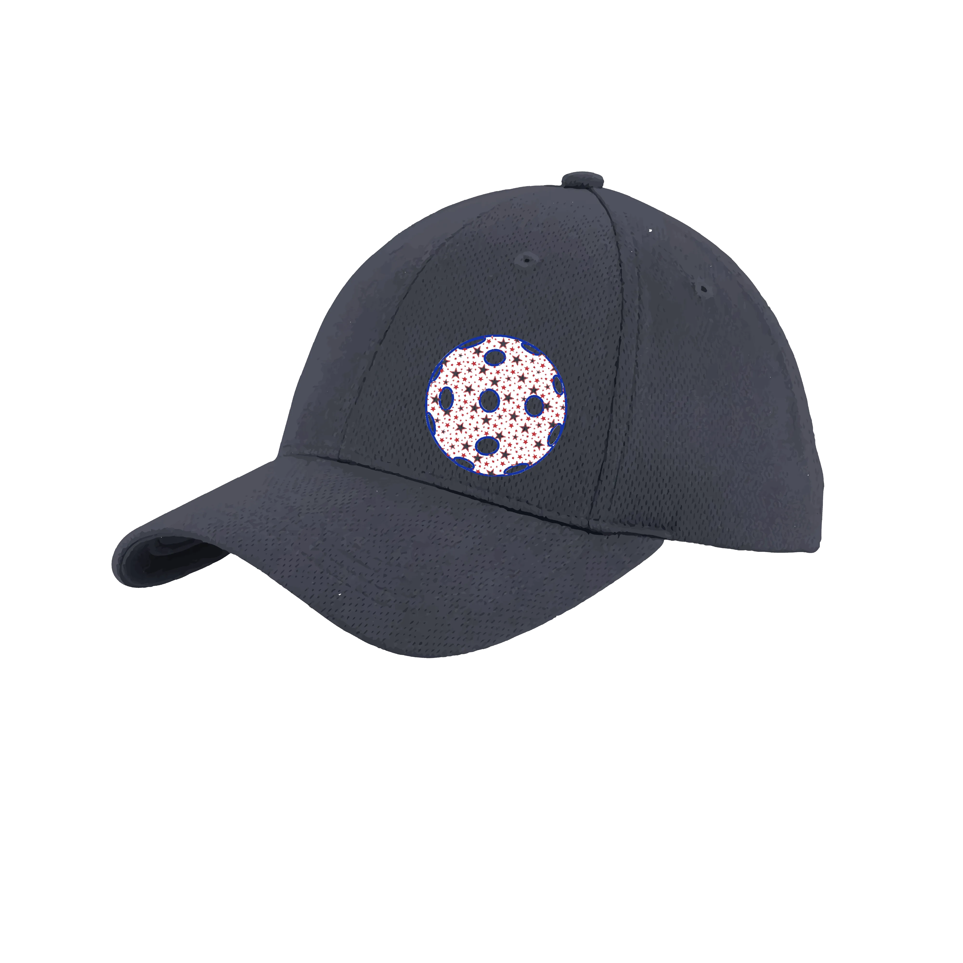 Patriotic Star Pickleball (Customizable) | Pickleball Hat | Moisture-Wicking 100% Polyester