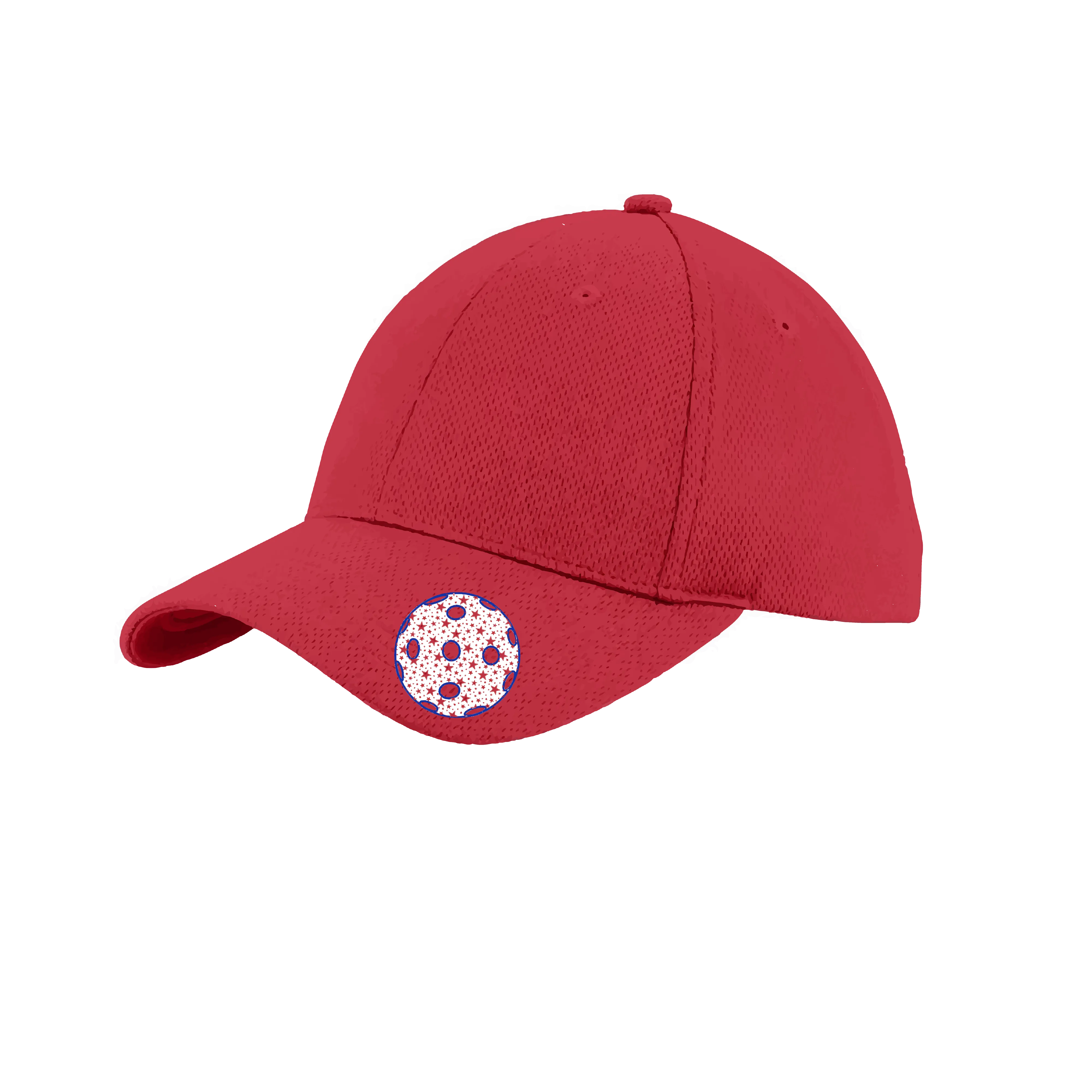 Patriotic Star Pickleball (Customizable) | Pickleball Hat | Moisture-Wicking 100% Polyester