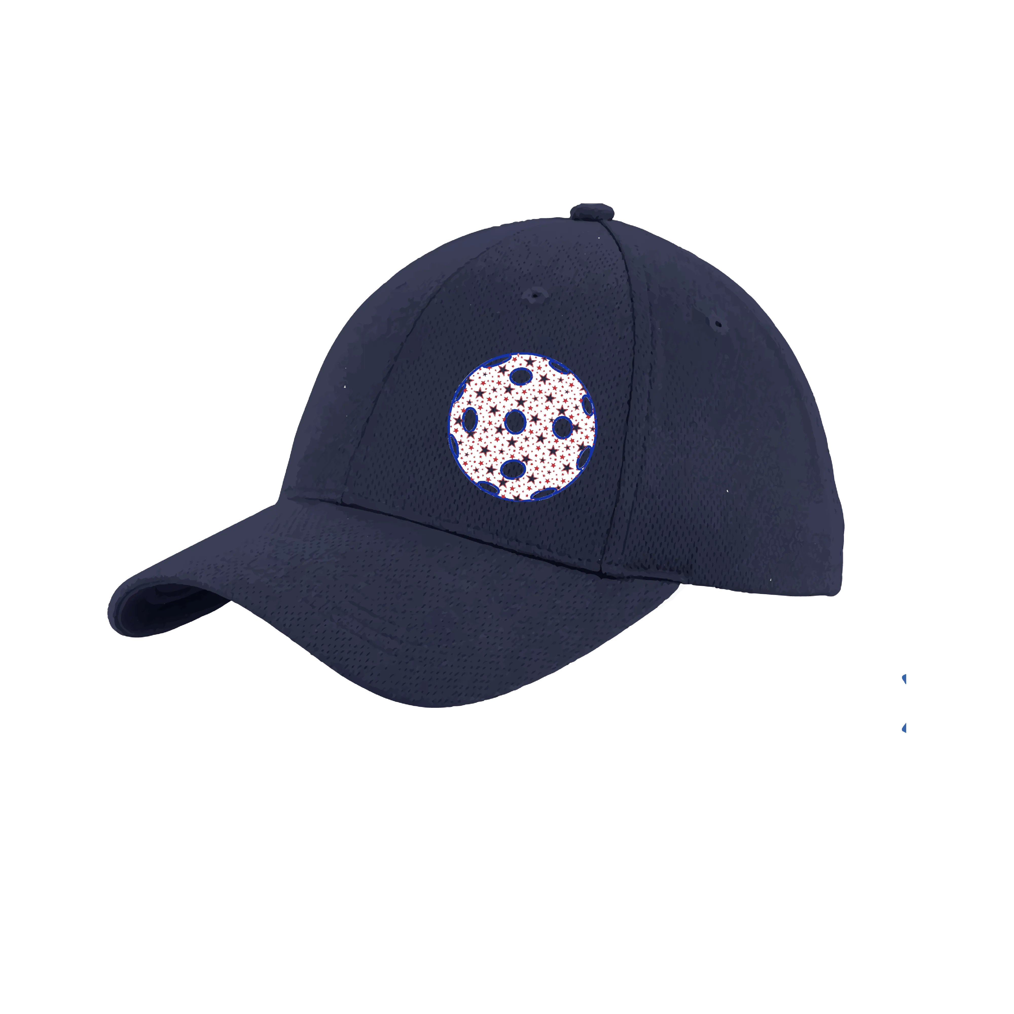 Patriotic Star Pickleball (Customizable) | Pickleball Hat | Moisture-Wicking 100% Polyester