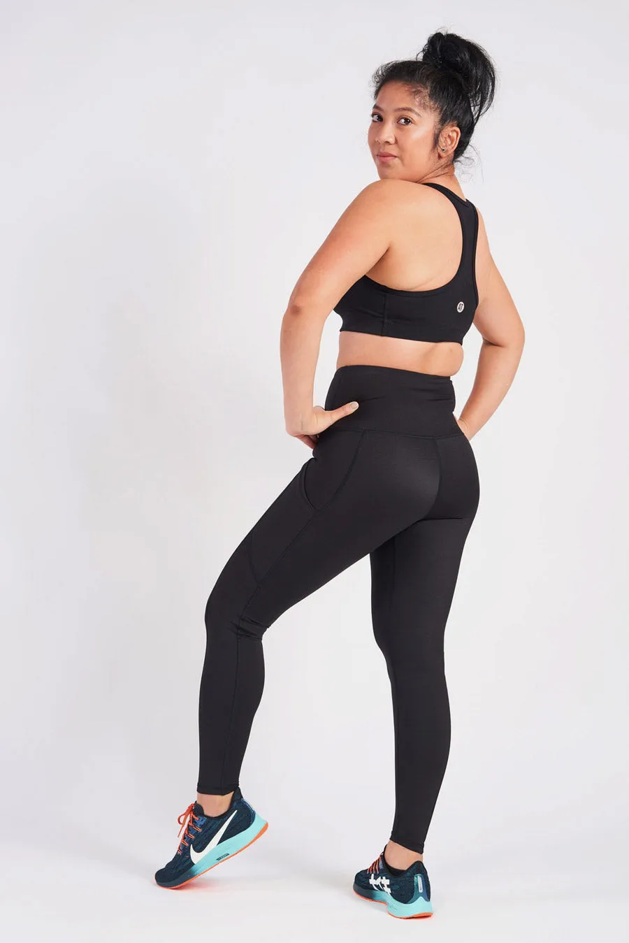 Petite Smart Pocket Full Length Tight - Black