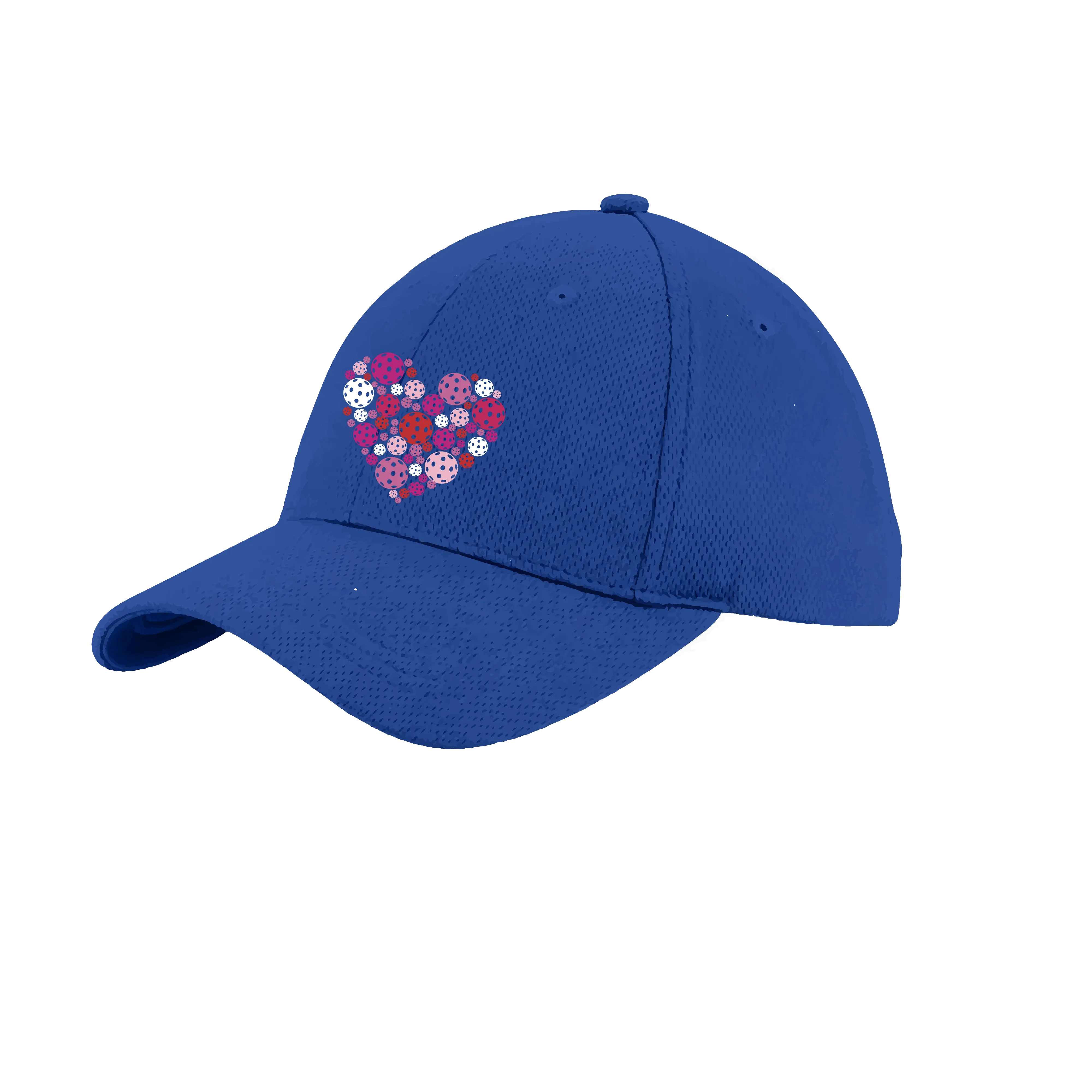 Pickleball Heart (Customizable) | Pickleball Hat | Moisture-Wicking 100% Polyester