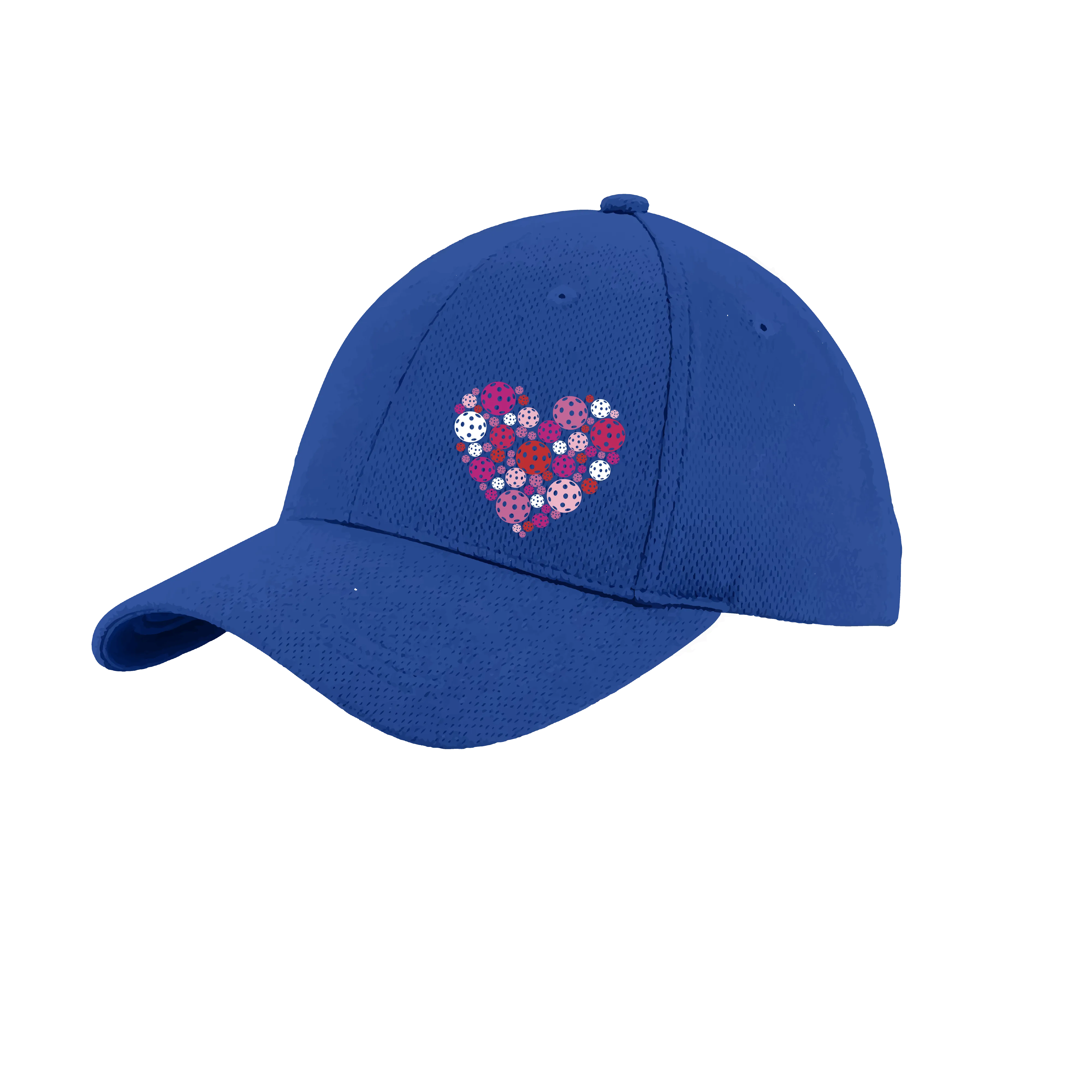 Pickleball Heart (Customizable) | Pickleball Hat | Moisture-Wicking 100% Polyester