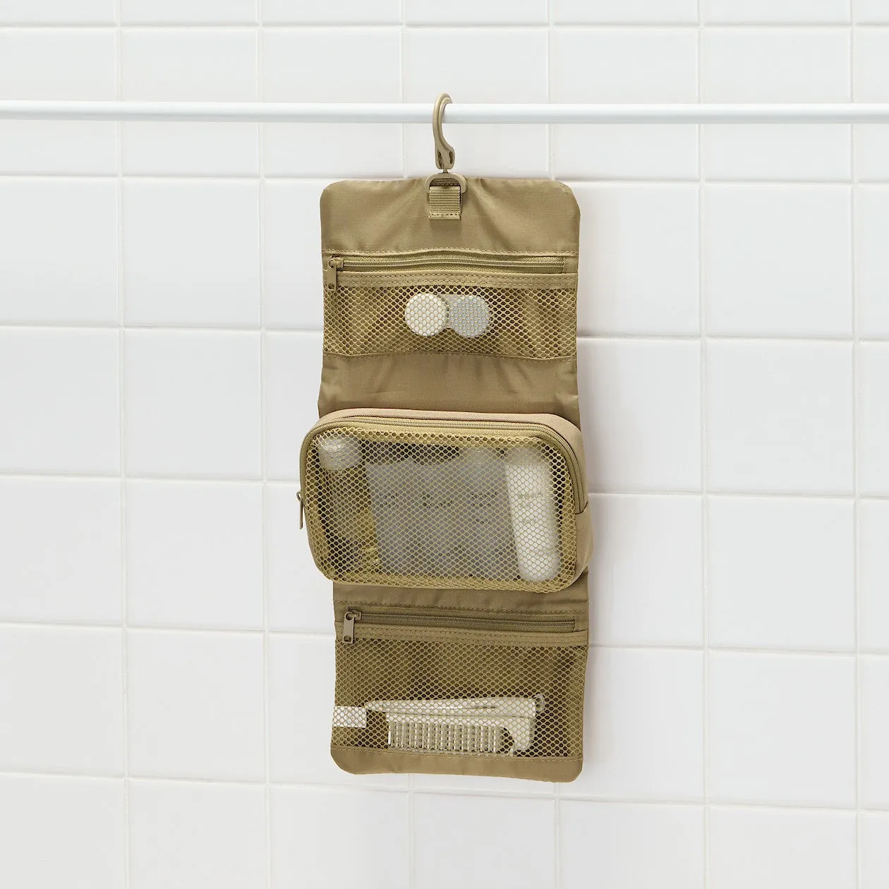 Polyester Hanging Toiletry Case with Pouch - Small