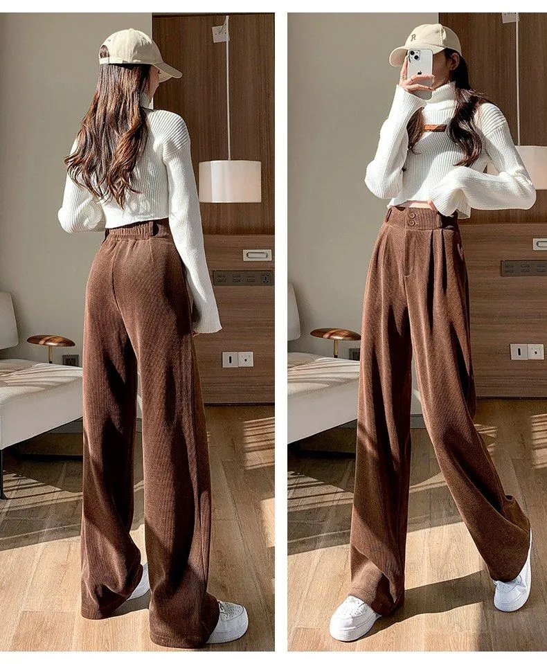 Premium Korean Baggy Corduroy Pants