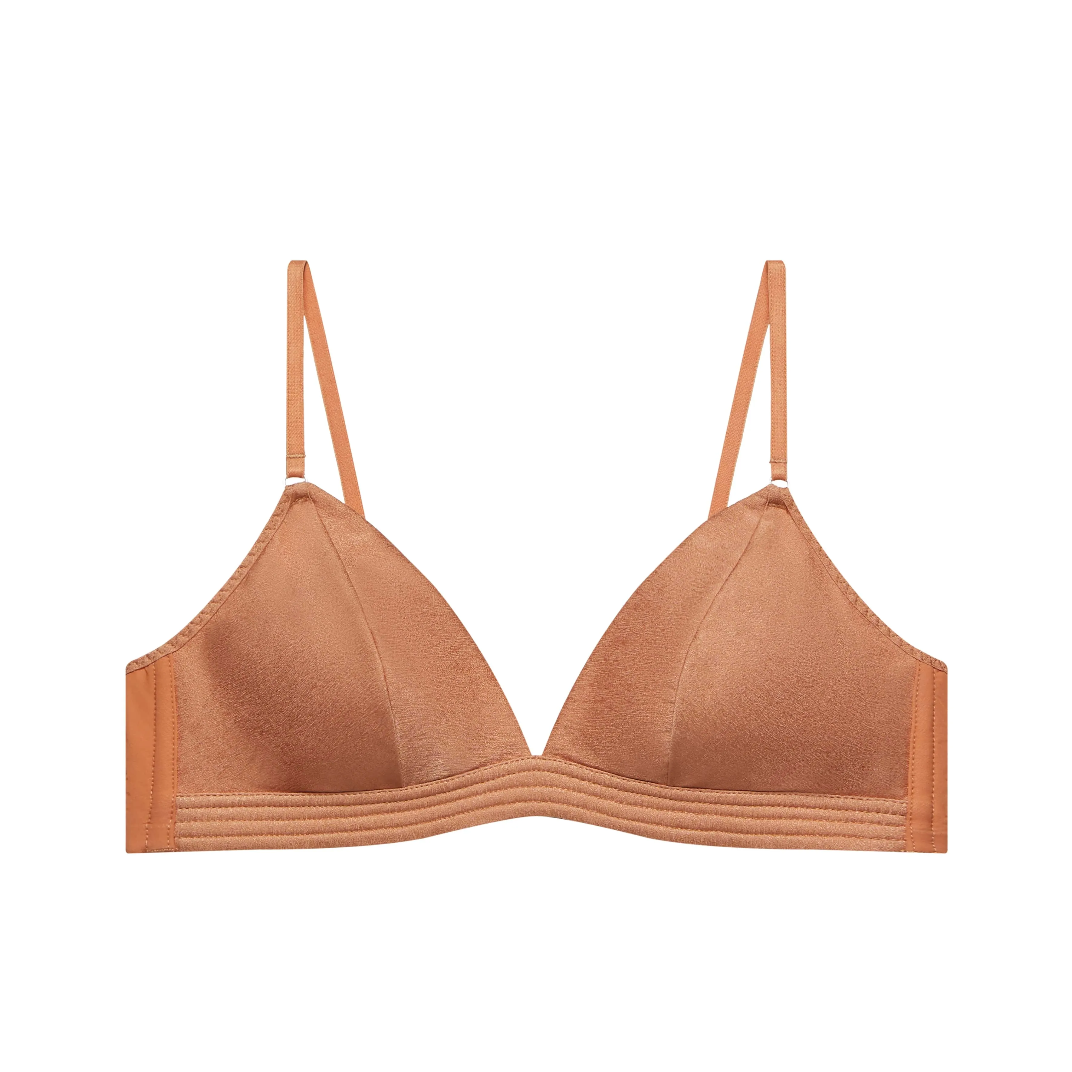 Self Silk Satin Triangle Bra