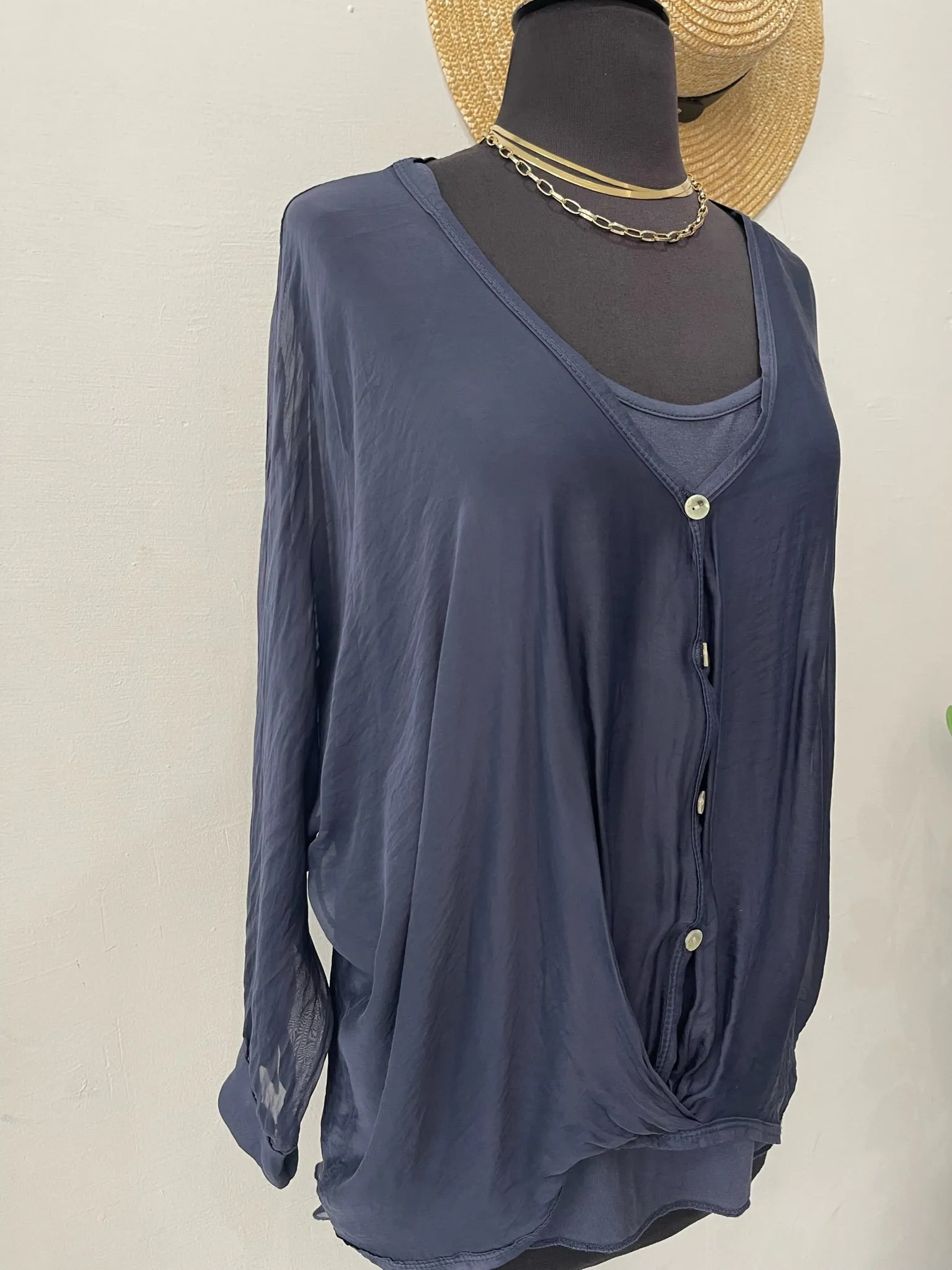 Silk chiffon blouse