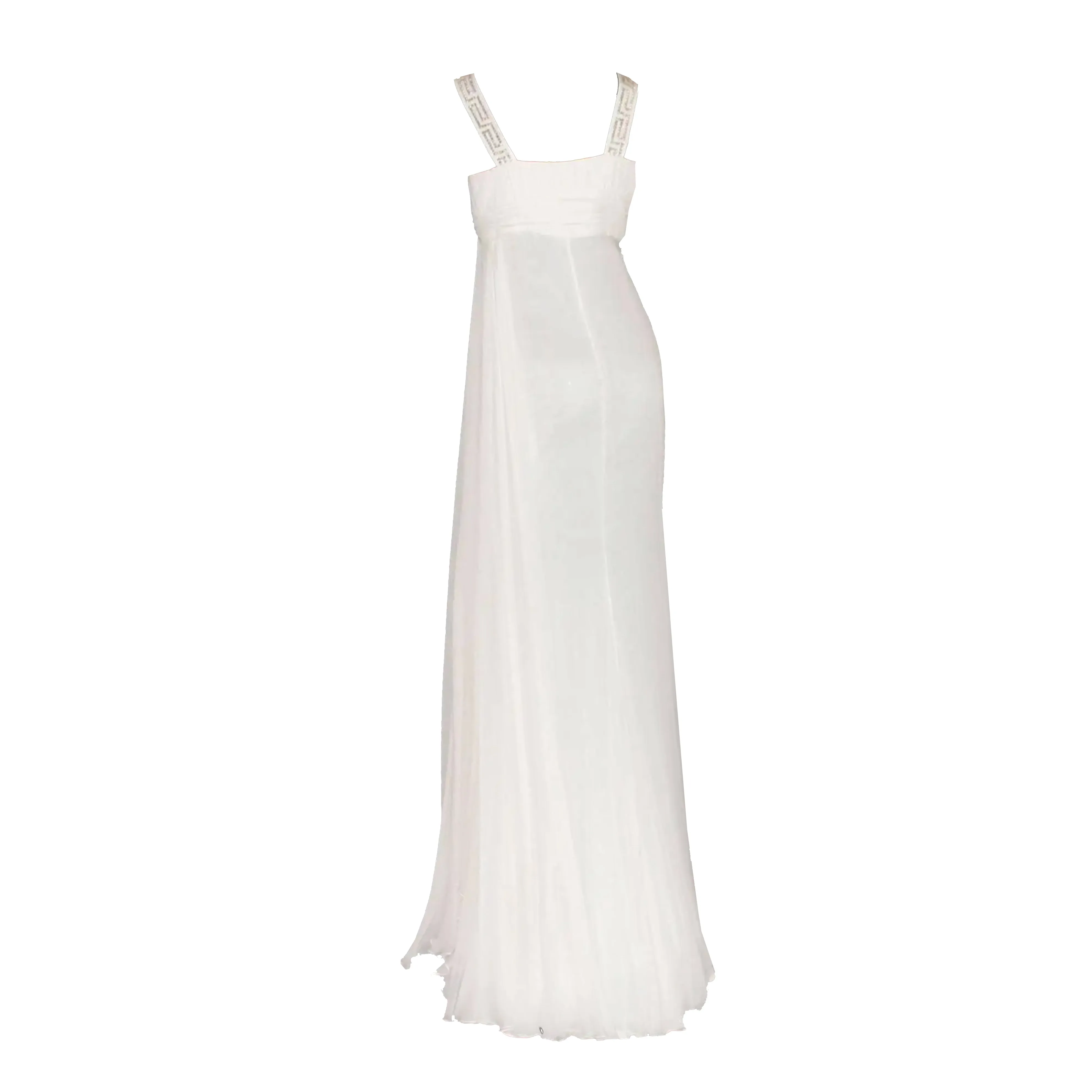 Silk Goddess Crystal Meander Gown