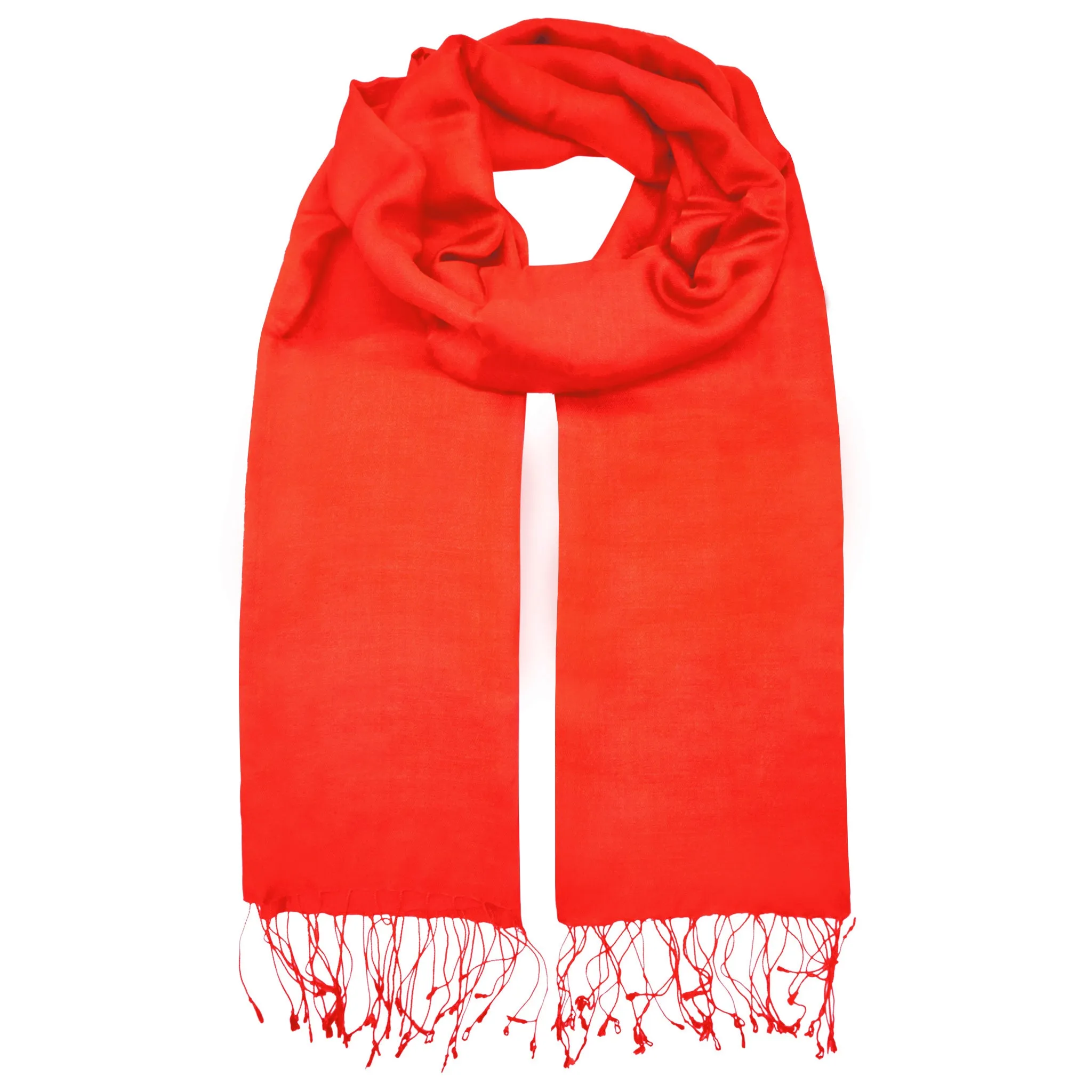 Silk Stole - Bright Orange