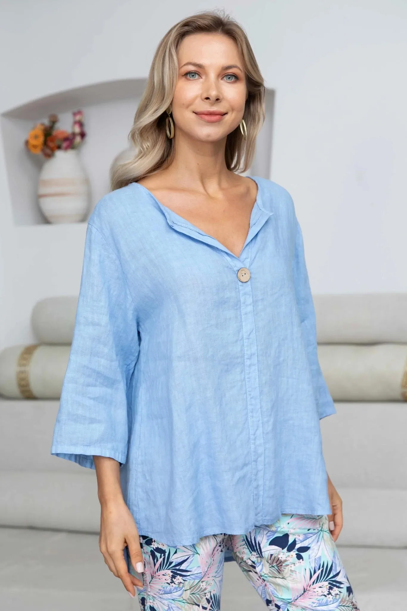 Sophia Linen Top