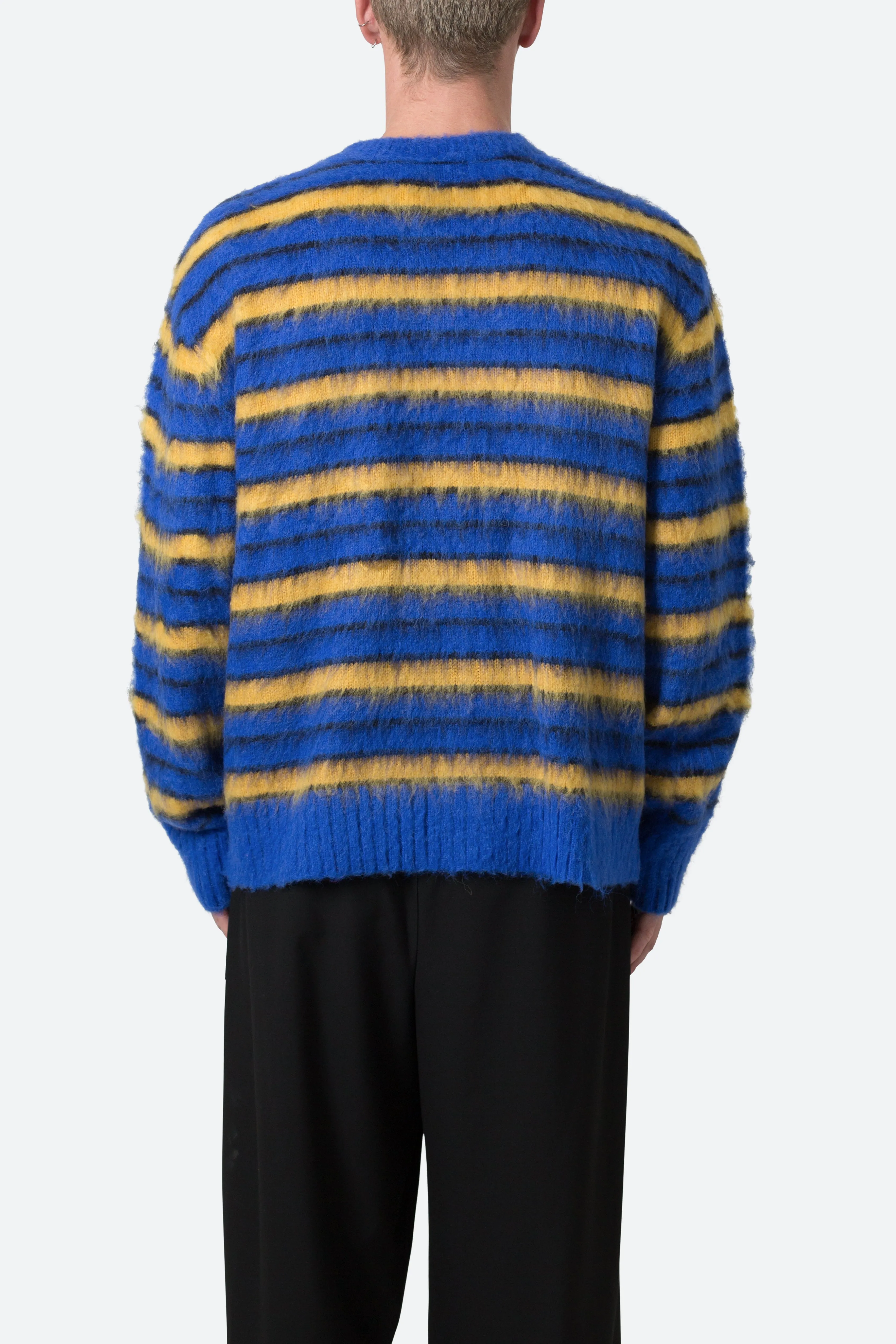 Striped Mohair Sweater - Blue