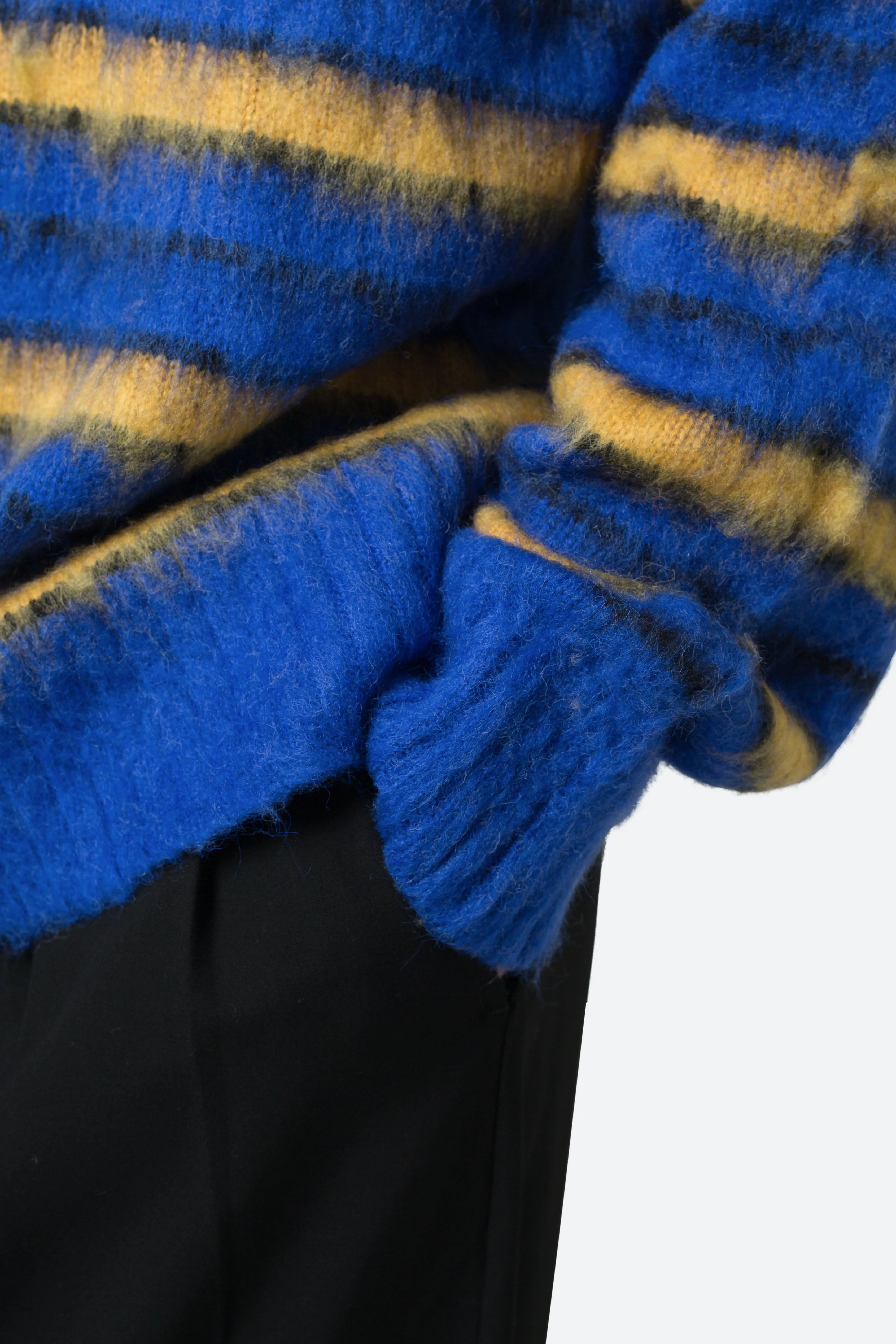 Striped Mohair Sweater - Blue