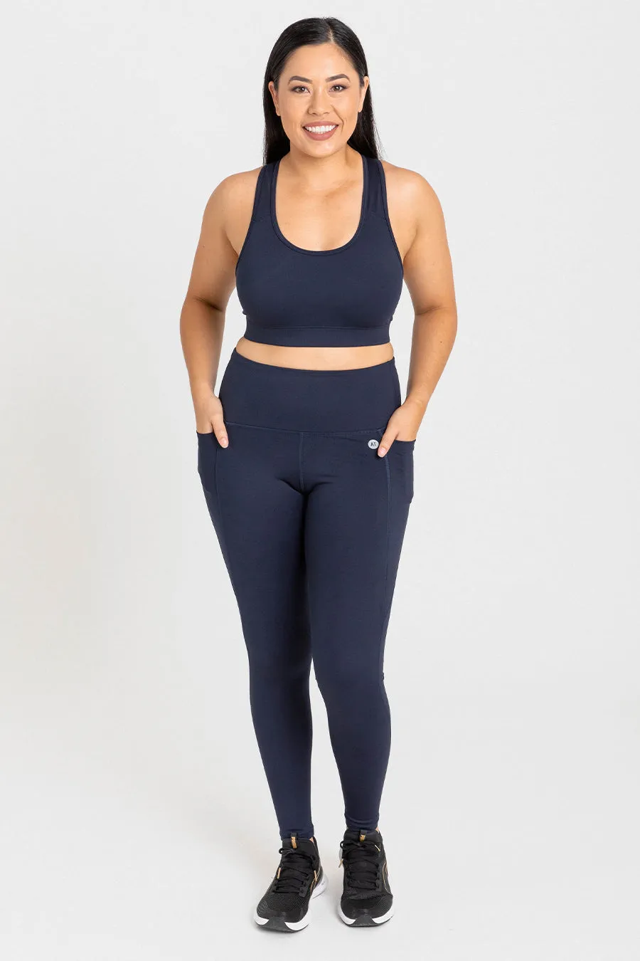 Training Pocket Full Length Tight - Navy