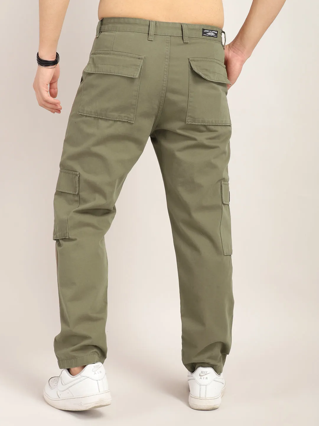 Trippy Brown Baggy Fit Denim Cargo