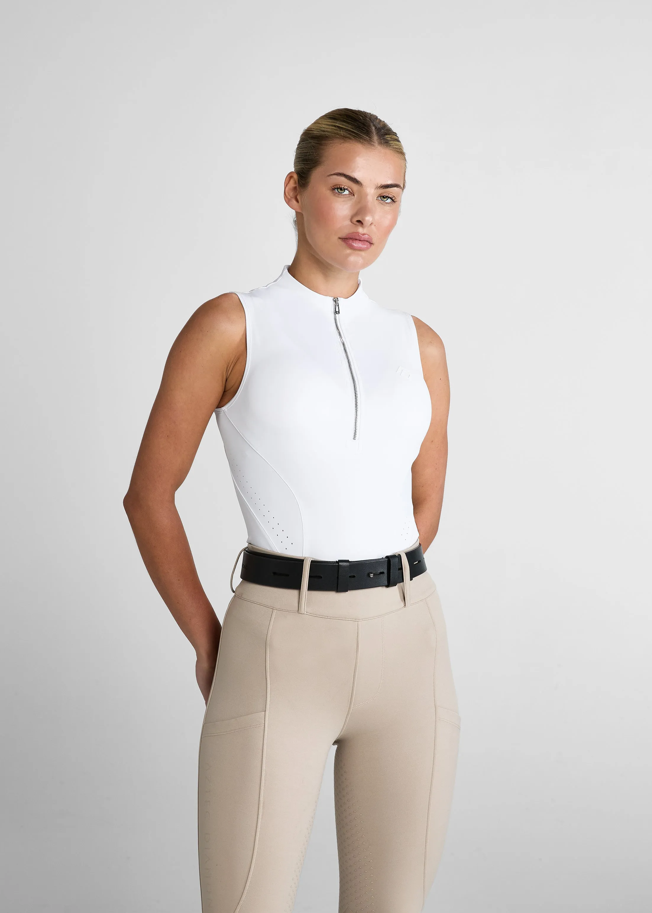 White Sleeveless Core Base Layer