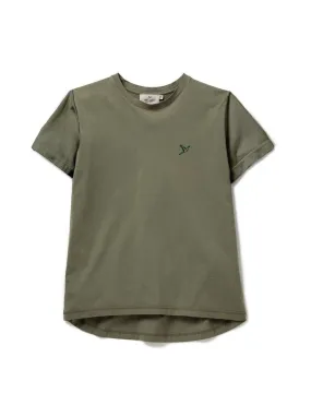 Women's Small Logo tailored T-shirt - Olive