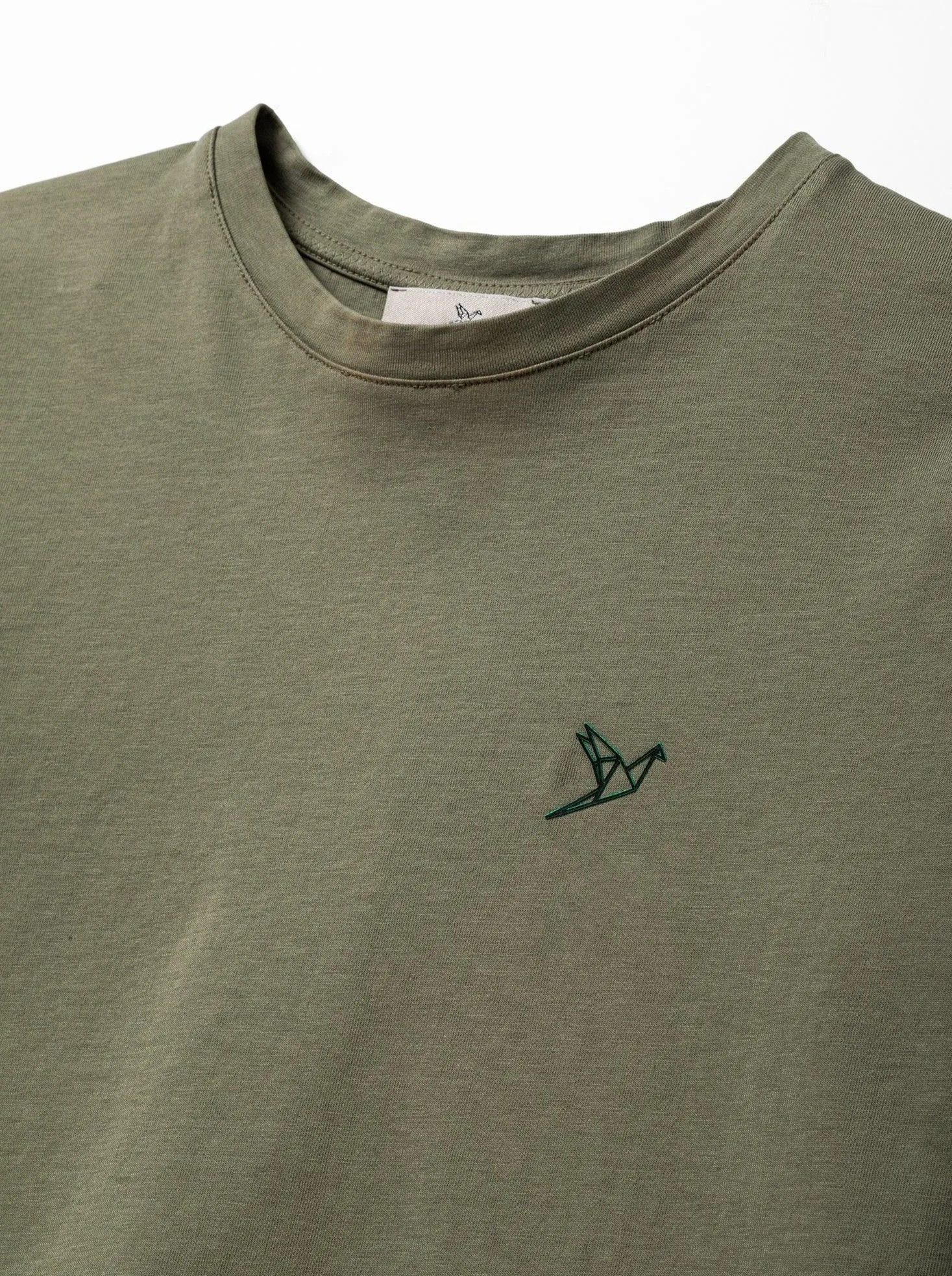 Women's Small Logo tailored T-shirt - Olive